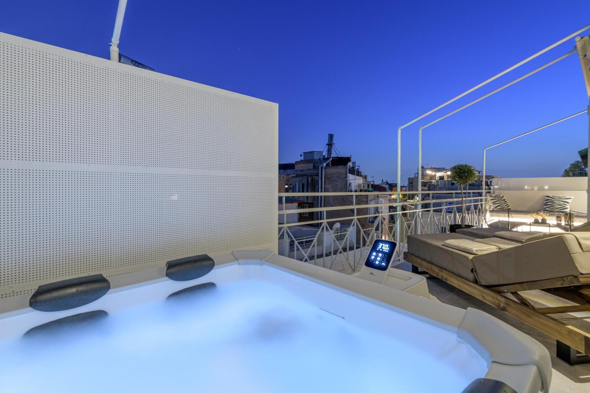 Central Sunny Loft With Plunge Pool Athen Exterior foto